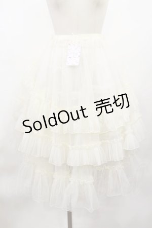 画像: 名紗店（海外ロリータブランド） / オーバースカート XL アイボリー H-25-03-03-1005-LO-SK-NS-ZH