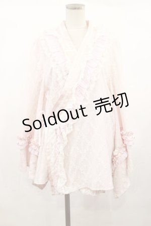画像: Hoshibako Works / 月影の待ちびと和様セットアップワンピースの羽織 Free ピンク H-25-03-03-1006-LO-TO-NS-ZH