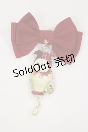 画像: Enchantlic Enchantilly / キャットジョーカーリボンブローチ  レッド H-25-03-03-1021-LO-AC-NS-ZH