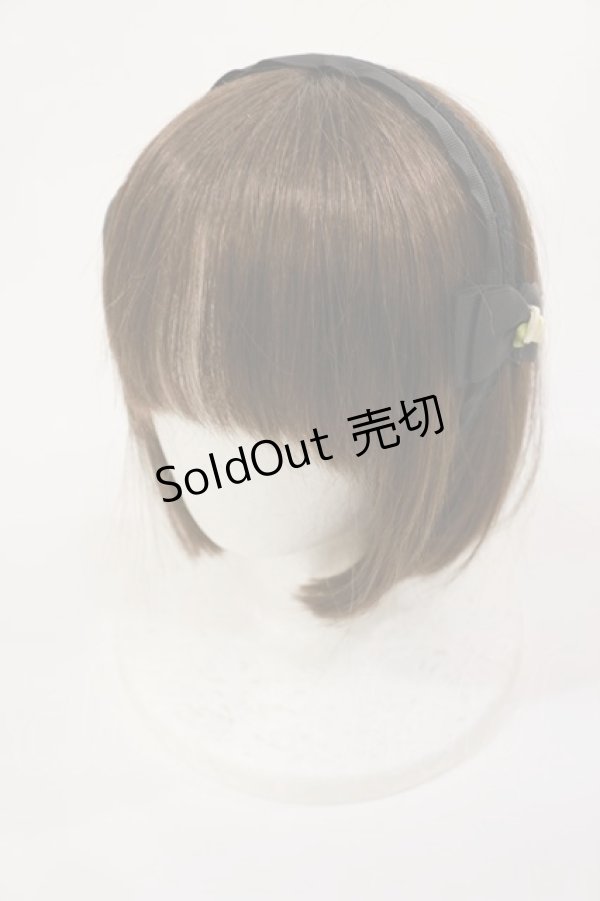 画像1: m petit by misako / NINA'sコラボ AM*NIリボンカチューシャ  ブラック H-25-03-03-1027-LO-AC-NS-ZH (1)