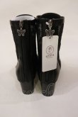 画像3: axes femme / レース切替編み上げブーツ L ブラック H-25-03-03-1039-AX-SH-NS-ZH (3)