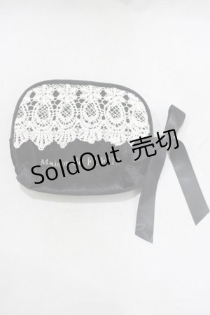 画像: Maison de FLEUR / ベロアレースティッシュケース  ブラック H-25-03-03-059-LO-ZA-NS-ZH