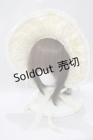画像: BABY,THE STARS SHINE BRIGHT / スピンドールハーフボンネット  アイボリー H-25-03-03-075-BA-AC-NS-ZH