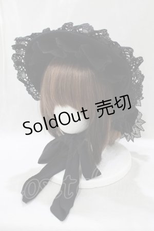 画像: ALICE and the PIRATES / Historiaボンネットハット  ブラック H-25-03-03-080-PA-AC-NS-ZH