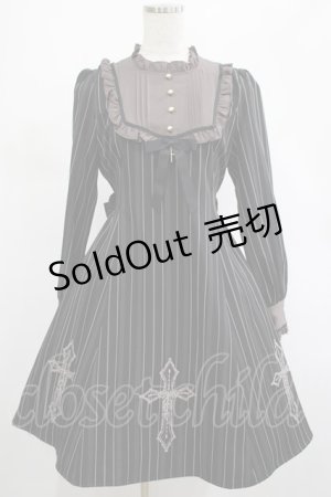 画像: Amavel / Precious Crossワンピース Free ブラック H-25-03-03-003-CA-OP-NS-ZH