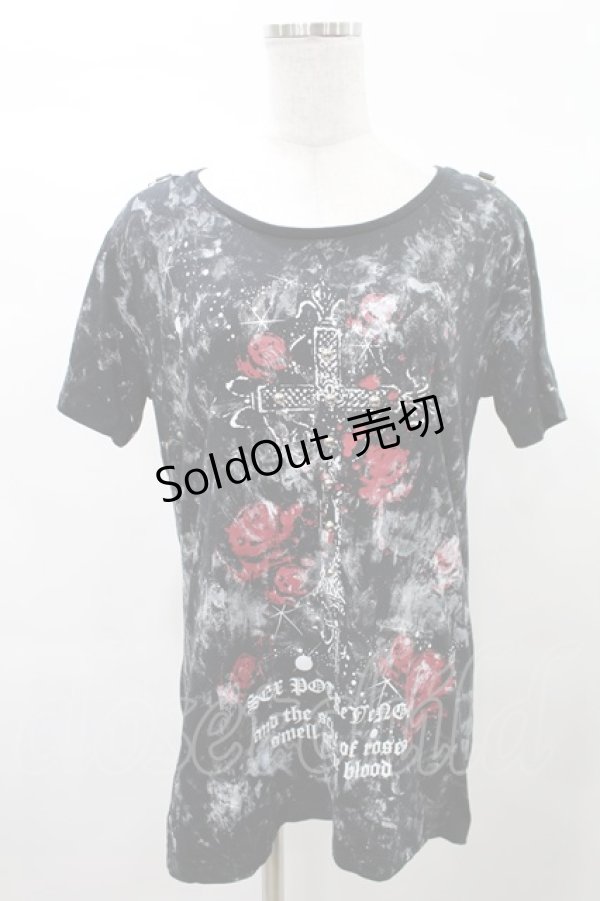 画像1: SEX POT ReVeNGe / プリントTシャツ  黒 H-25-03-04-030-SP-TO-KB-ZT (1)
