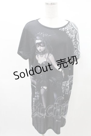 画像: MIHO MATSUDA / 【Trevor Brown×MIHO MATSUDA】カットソーワンピ/nurunuru  ブラック H-25-03-04-005-GO-OP-KB-ZH