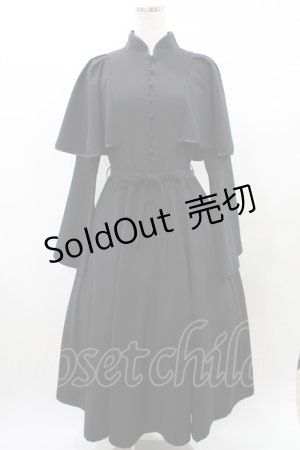 画像: Sheglit / "Sacred"ケープワンピース M 黒 H-25-03-04-007-EL-OP-KB-ZH