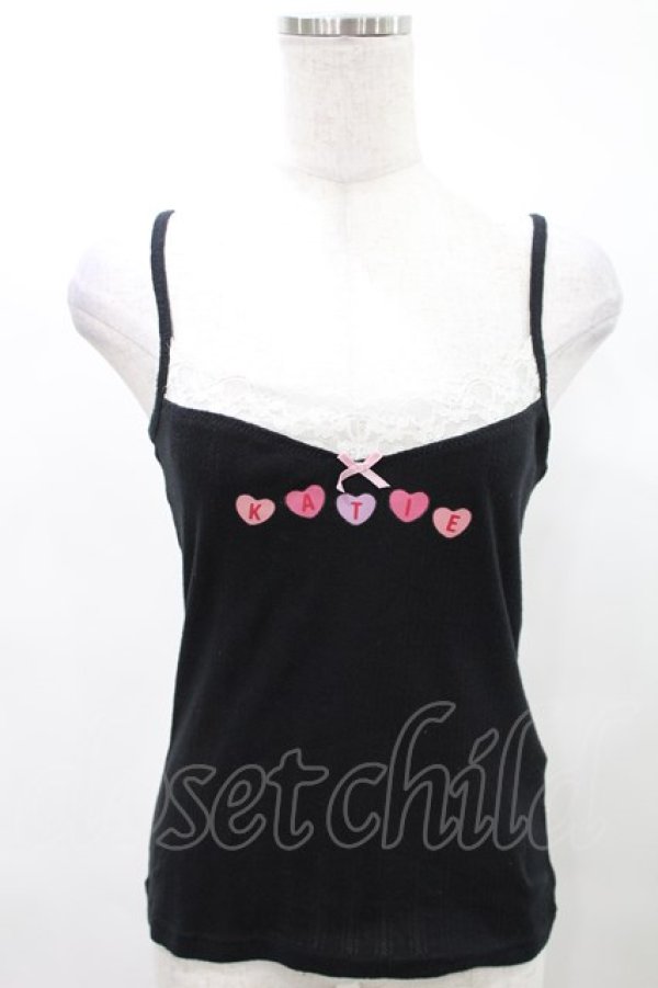 画像1: Katie / GIRL IN THE ROOM camisole FREE ブラック H-25-03-04-011-LO-TO-KB-ZT438 (1)