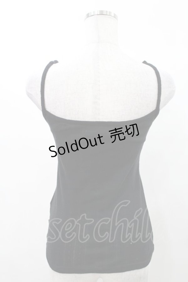 画像2: Katie / GIRL IN THE ROOM camisole FREE ブラック H-25-03-04-011-LO-TO-KB-ZH (2)