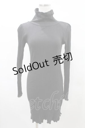 画像: Katie / UNDER PRETTIES bottle neck one-piece FREE ダークグレー H-25-03-04-002-LO-OP-KB-ZH