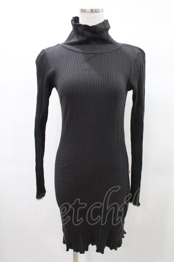画像1: Katie / UNDER PRETTIES bottle neck one-piece FREE ダークグレー H-25-03-04-002-LO-OP-KB-ZH (1)
