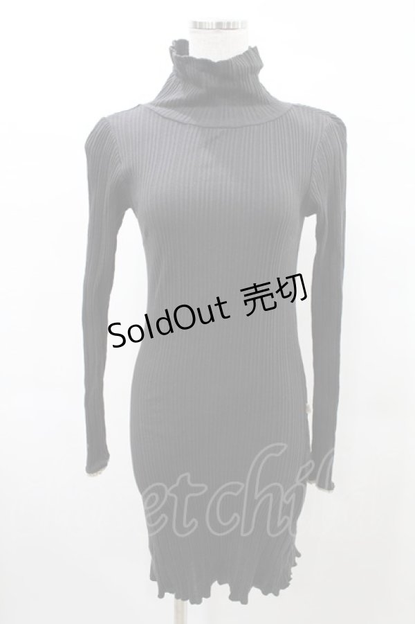 画像1: Katie / UNDER PRETTIES bottle neck one-piece FREE ダークグレー H-25-03-04-002-LO-OP-KB-ZH (1)