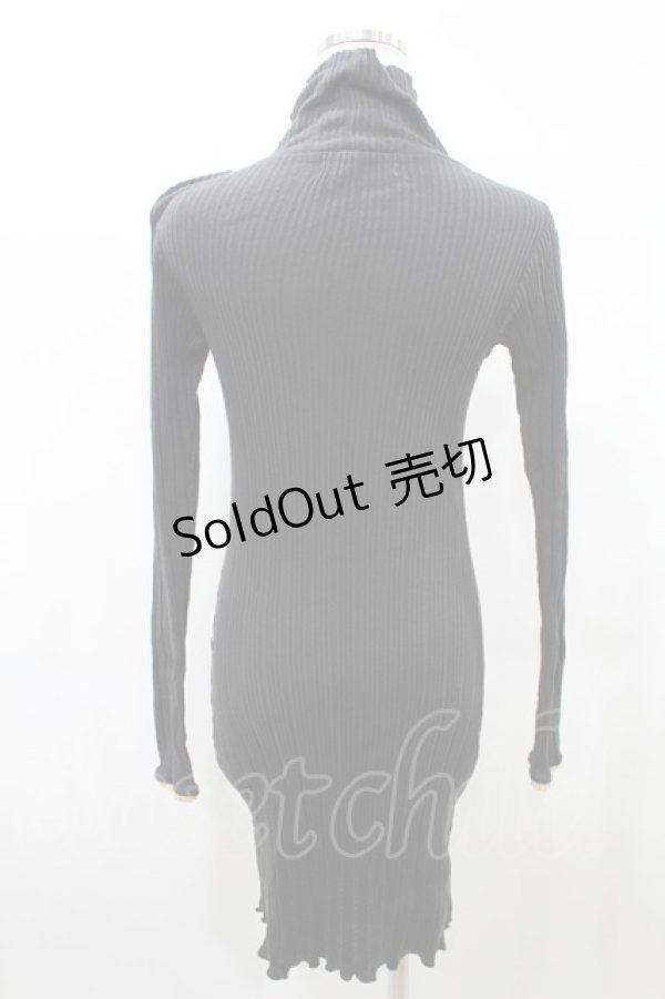 画像2: Katie / UNDER PRETTIES bottle neck one-piece FREE ダークグレー H-25-03-04-002-LO-OP-KB-ZH (2)