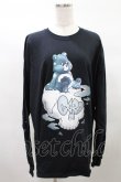 画像1: LAND by MILKBOY /ULL CLOUD L.S. TEE XXL ブラック×モノトーン H-25-03-04-023-MB-TO-KB-ZH (1)