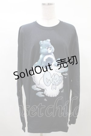 画像: LAND by MILKBOY /ULL CLOUD L.S. TEE XXL ブラック×モノトーン H-25-03-04-023-MB-TO-KB-ZH