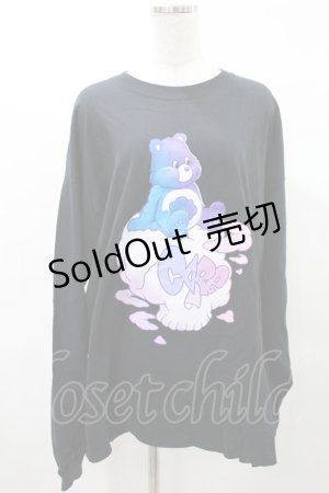 画像: LAND by MILKBOY /ULL CLOUD L.S. TEE XXL ブラック×ラベンダー H-25-03-04-024-MB-TO-KB-ZH