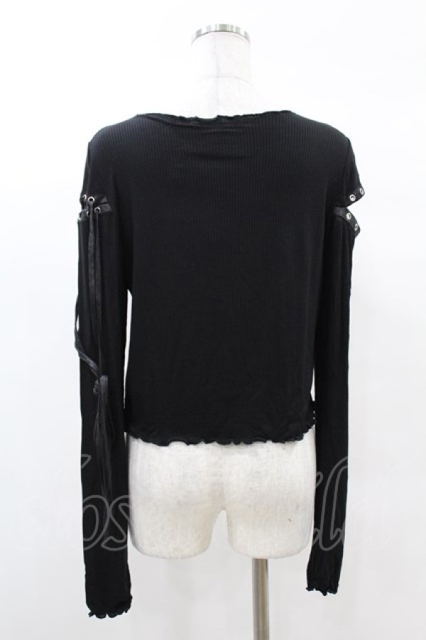 画像2: KILL STAR / Shailagh Long Sleeve Top L 黒 H-25-03-05-050-SL-TO-KB-ZH (2)