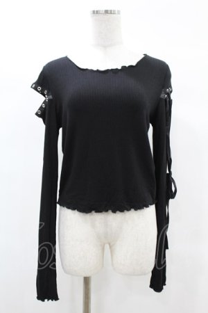 画像: KILL STAR / Shailagh Long Sleeve Top M 黒 H-25-03-05-051-SL-TO-KB-ZI