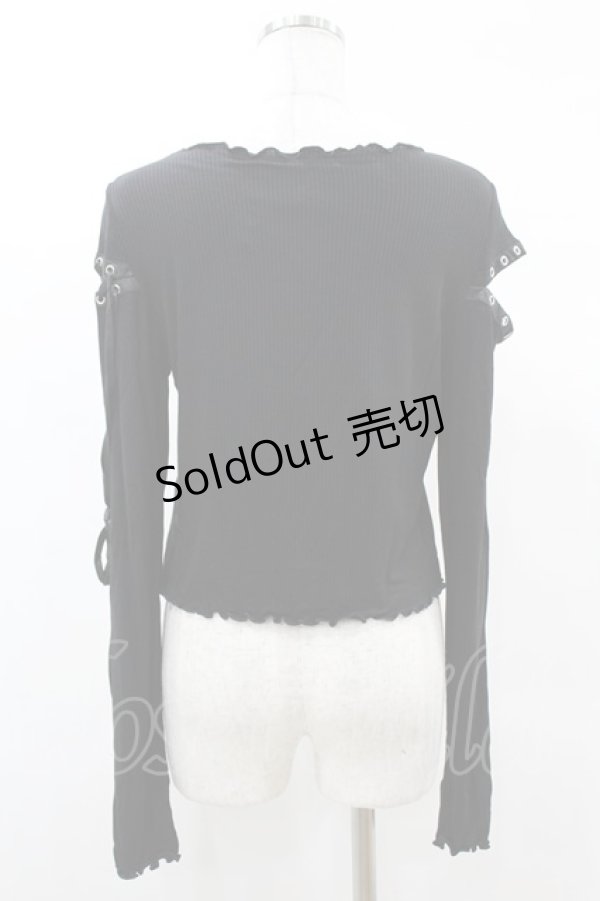画像2: KILL STAR / Shailagh Long Sleeve Top M 黒 H-25-03-05-051-SL-TO-KB-ZI (2)