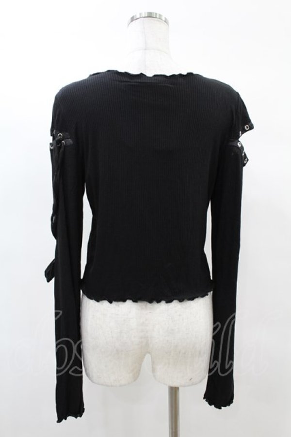 画像2: KILL STAR / Shailagh Long Sleeve Top M 黒 H-25-03-05-053-SL-TO-KB-ZH (2)