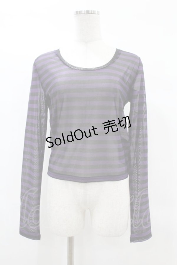 画像1: KILL STAR / Astraios Mesh Top S パープル H-25-03-05-054-SL-TO-KB-ZH (1)