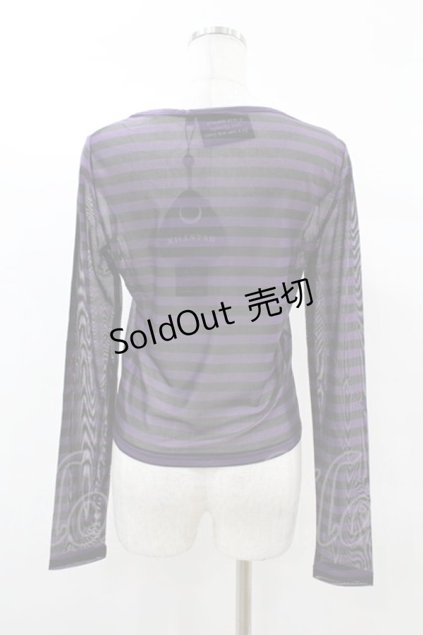 画像2: KILL STAR / Astraios Mesh Top S パープル H-25-03-05-054-SL-TO-KB-ZH (2)