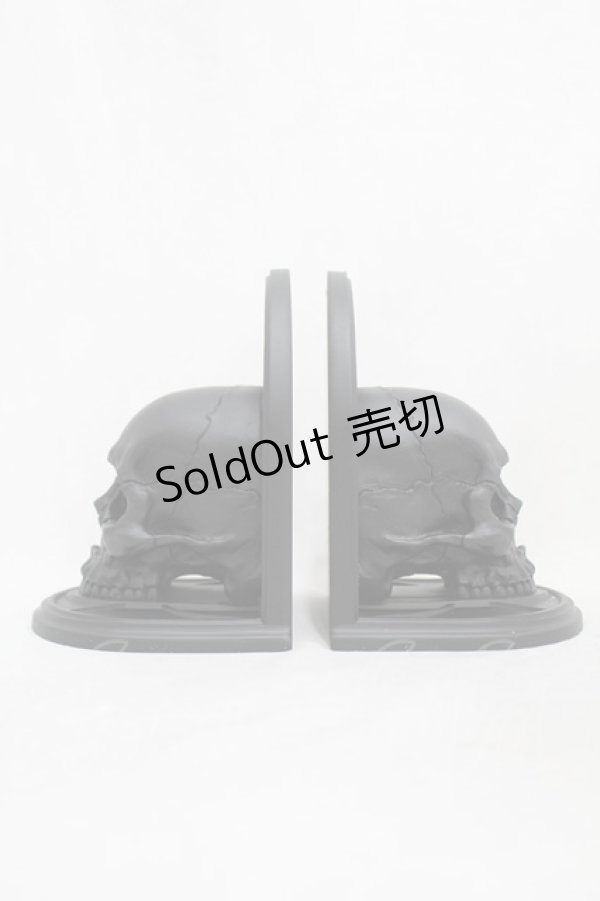 画像2: KILL STAR / Skull Bookends  黒 H-25-03-05-008-SL-ZA-KB-ZH (2)