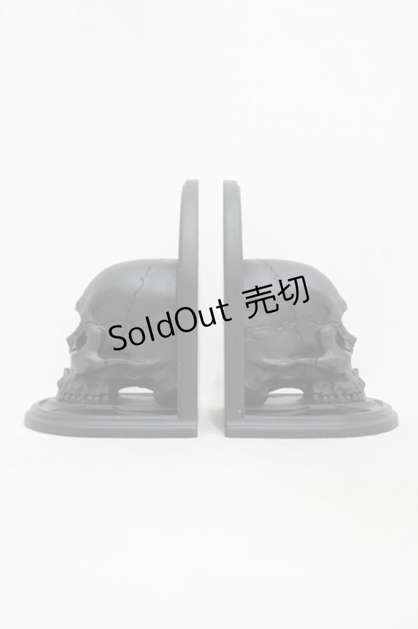 画像2: KILL STAR / Skull Bookends  黒 H-25-03-05-009-SL-ZA-KB-ZH (2)