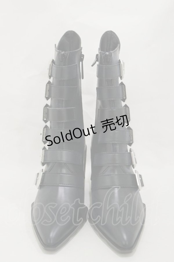 画像1: KILL STAR / 2 The Point Boots UK5(約24.0cm) 黒 H-25-03-05-1001-SL-SH-KB-ZY (1)