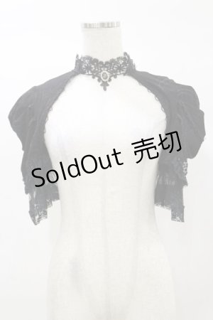 画像: DARK IN LOVE / Gothic elegant short sleeves cape M 黒 H-25-03-05-1043-PU-TO-KB-ZH