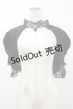画像: DARK IN LOVE / Gothic elegant short sleeves cape XL 黒 H-25-03-05-1044-PU-TO-KB-ZH