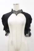 画像1: DARK IN LOVE / Gothic elegant short sleeves cape XXL 黒 H-25-03-05-1045-PU-TO-KB-ZH (1)