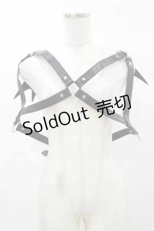 画像: KILL STAR / Totally Bats Harness 3XL-4XL 黒 H-25-03-05-1050-SL-ZA-KB-ZI