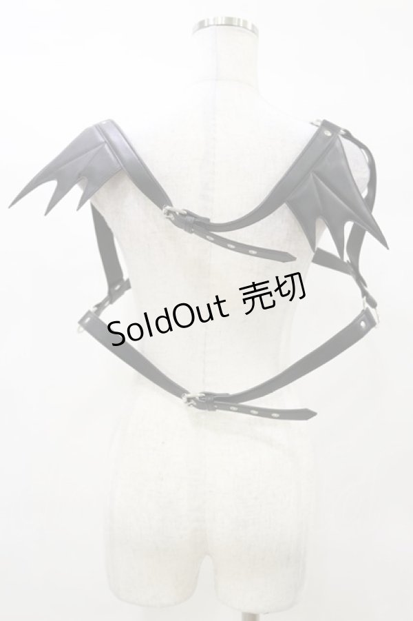 画像2: KILL STAR / Totally Bats Harness 3XL-4XL 黒 H-25-03-05-1050-SL-ZA-KB-ZI (2)