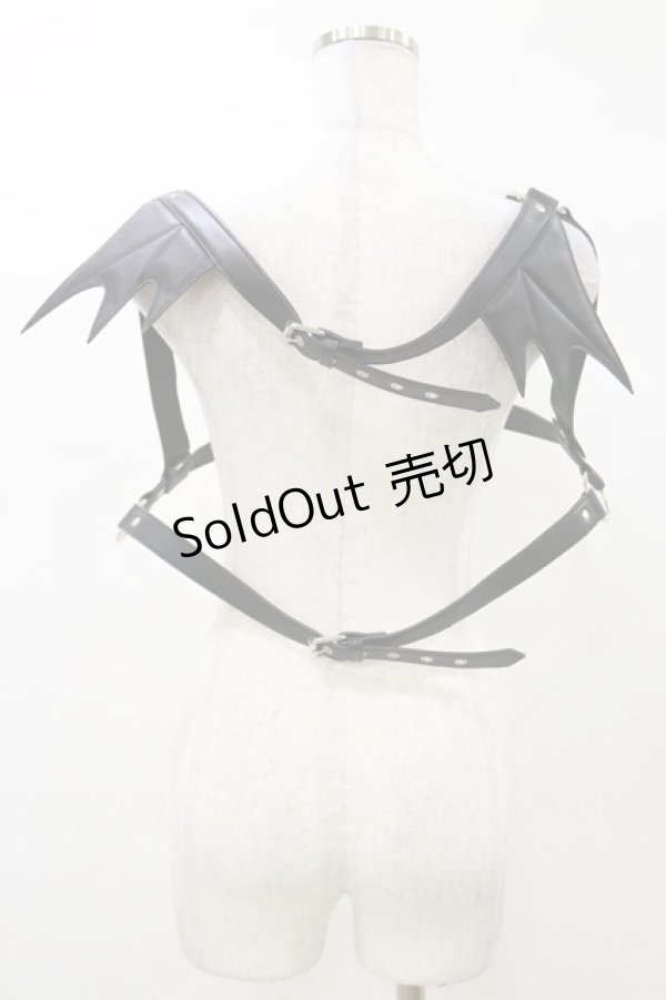 画像2: KILL STAR / Totally Bats Harness 3XL-4XL 黒 H-25-03-05-1052-SL-ZA-KB-ZY (2)