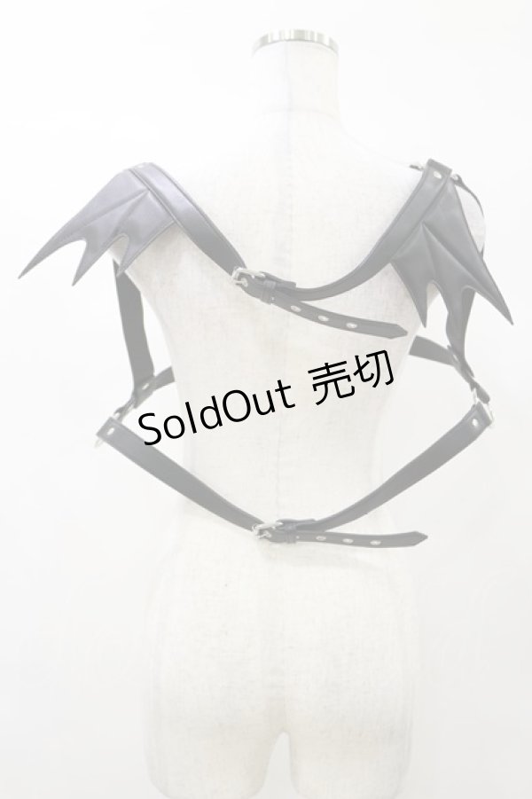 画像2: KILL STAR / Totally Bats Harness 3XL-4XL 黒 H-25-03-05-1053-SL-ZA-KB-ZH (2)