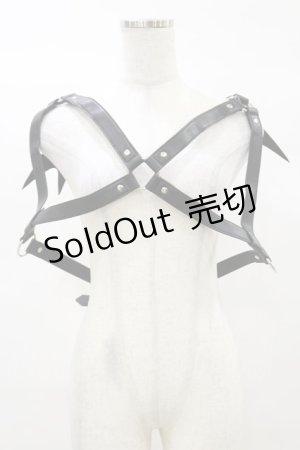 画像: KILL STAR / Totally Bats Harness 3XL-4XL 黒 H-25-03-05-1055-SL-ZA-KB-ZI