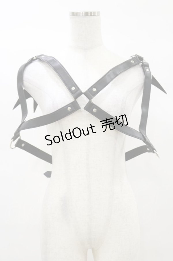 画像1: KILL STAR / Totally Bats Harness 3XL-4XL 黒 H-25-03-05-1055-SL-ZA-KB-ZI (1)