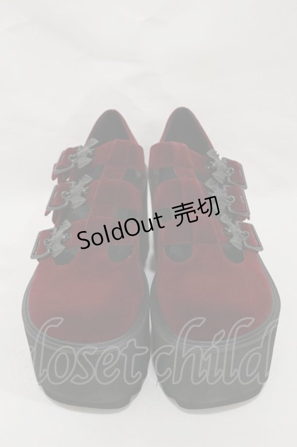 画像1: KILL STAR / Scarlet Mary Janes UK5(約24.0cm) ボルドー H-25-03-05-1004-SL-SH-KB-ZH (1)