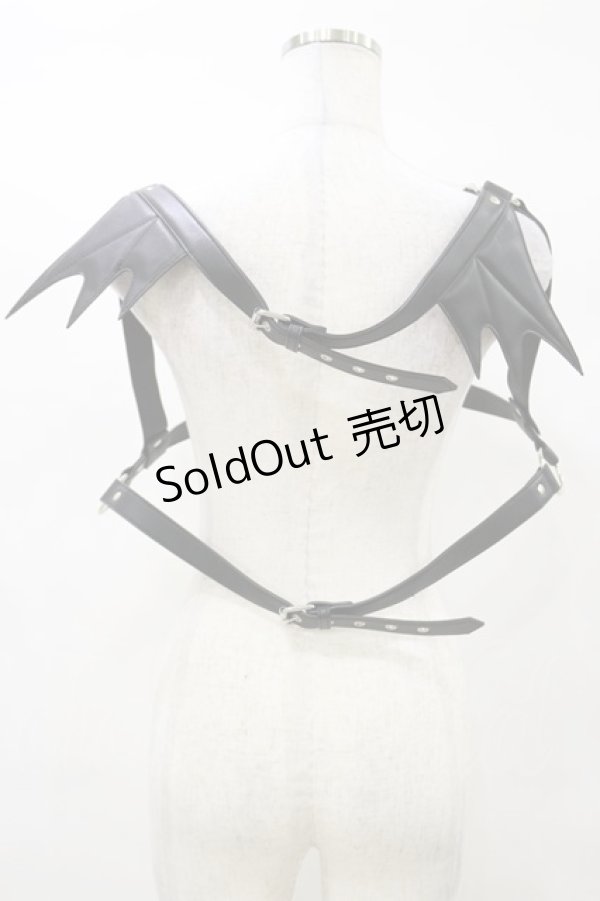 画像2: KILL STAR / Totally Bats Harness 3XL-4XL 黒 H-25-03-05-1056-SL-ZA-KB-ZI (2)