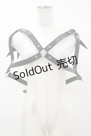 画像: KILL STAR / Totally Bats Harness 3XL-4XL 黒 H-25-03-05-1058-SL-ZA-KB-ZH