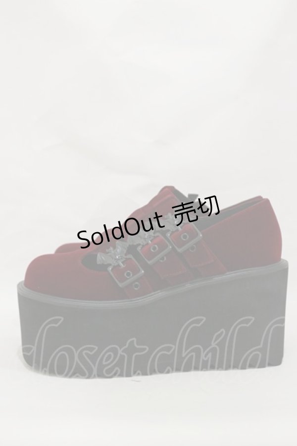 画像2: KILL STAR / Scarlet Mary Janes UK5(約24.0cm) ボルドー H-25-03-05-1004-SL-SH-KB-ZH (2)