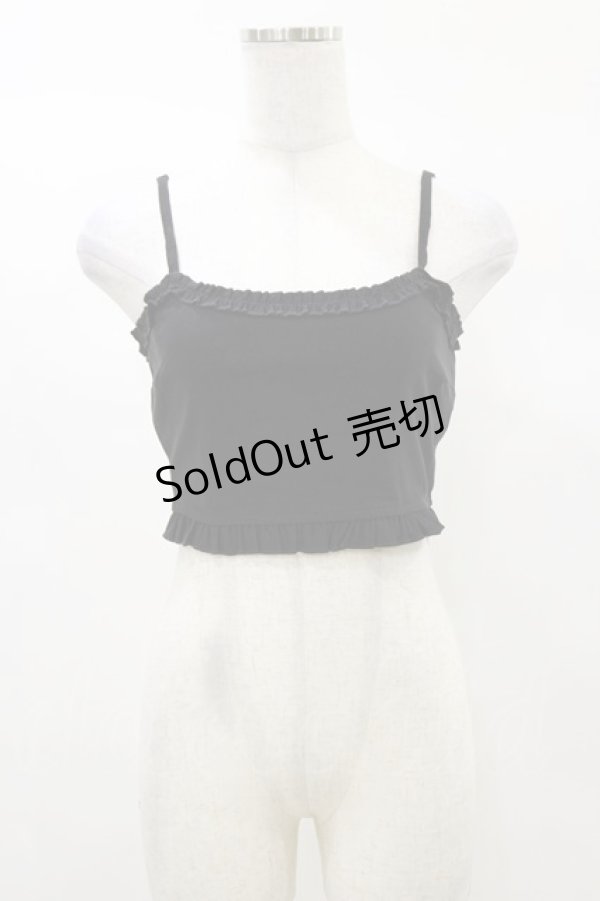 画像1: KILL STAR / Ines Crop Top XS 黒 H-25-03-05-1065-SL-TO-KB-ZI (1)