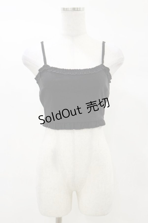 画像1: KILL STAR / Ines Crop Top XS 黒 H-25-03-05-1066-SL-TO-KB-ZH (1)