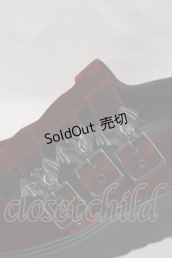 画像4: KILL STAR / Scarlet Mary Janes UK5(約24.0cm) ボルドー H-25-03-05-1004-SL-SH-KB-ZH (4)