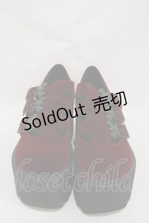 画像: KILL STAR / Scarlet Mary Janes UK5(約24.0cm) ボルドー H-25-03-05-1005-SL-SH-KB-ZI