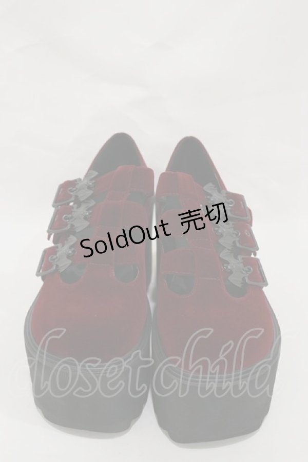 画像1: KILL STAR / Scarlet Mary Janes UK5(約24.0cm) ボルドー H-25-03-05-1005-SL-SH-KB-ZI (1)