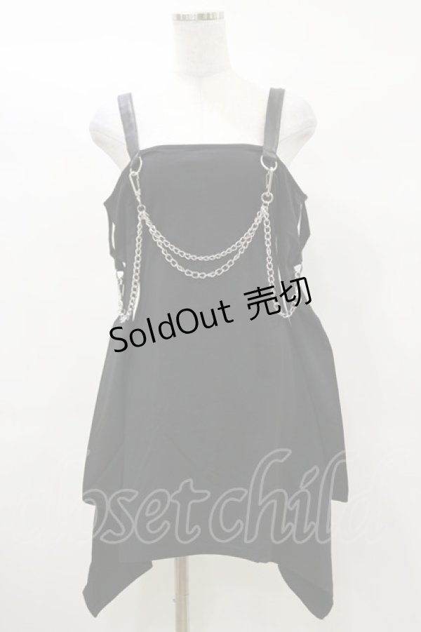画像1: KILL STAR / Pleasure & Chain Dress XS 黒 H-25-03-05-1076-SL-OP-KB-ZI (1)