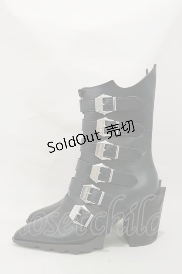 画像2: KILL STAR / 2 The Point Boots UK5(約24.0cm) 黒 H-25-03-05-1001-SL-SH-KB-ZY (2)